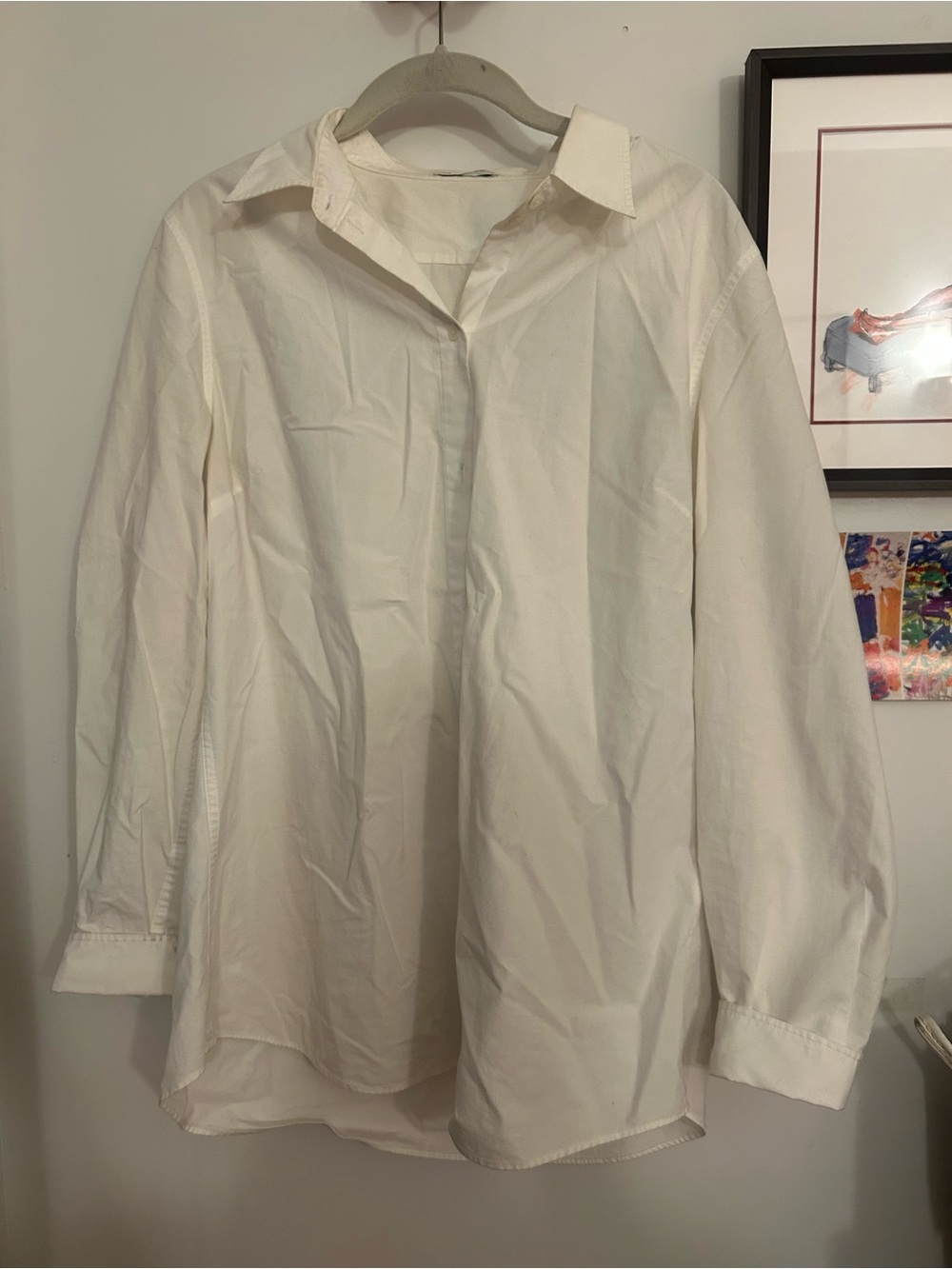 Classic White Women's Button-Up Shirt